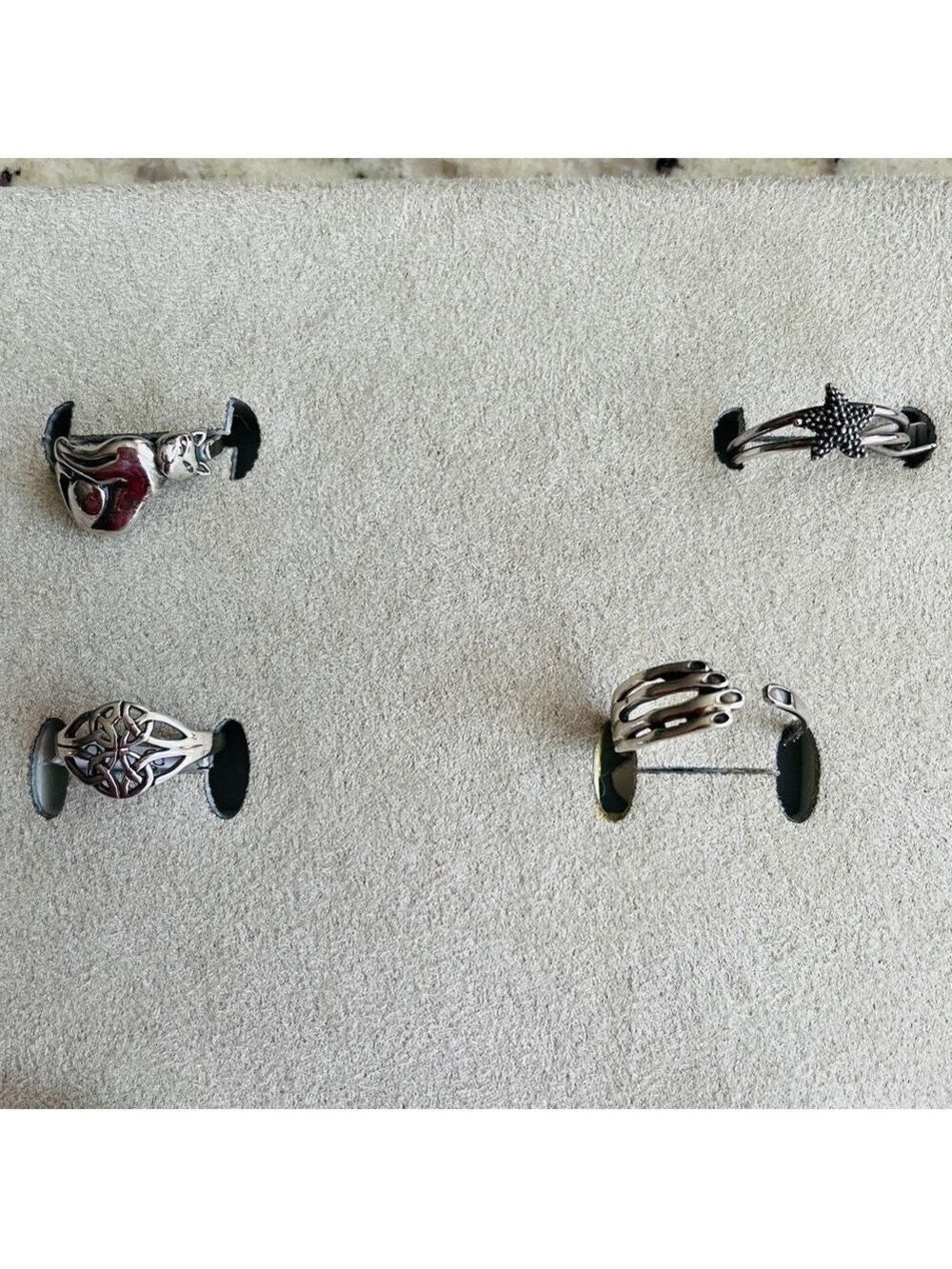 Celtic Trinity Knot Sterling Silver Ring Available Sizes 5, 6, 8, 9 Unisex - Picture 10 of 13